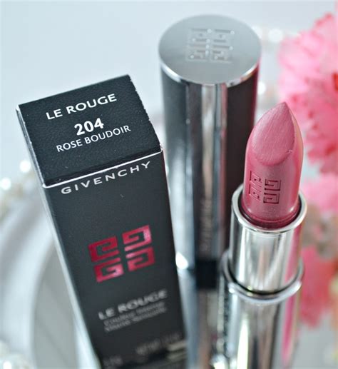 givenchy 204 rose boudoir|Givenchy Rose Boudoir (204) Le Rouge Review & Swatches.